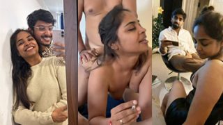 Telugu Mallu Gf Blowjob –  Painful Threesome Nude Sex